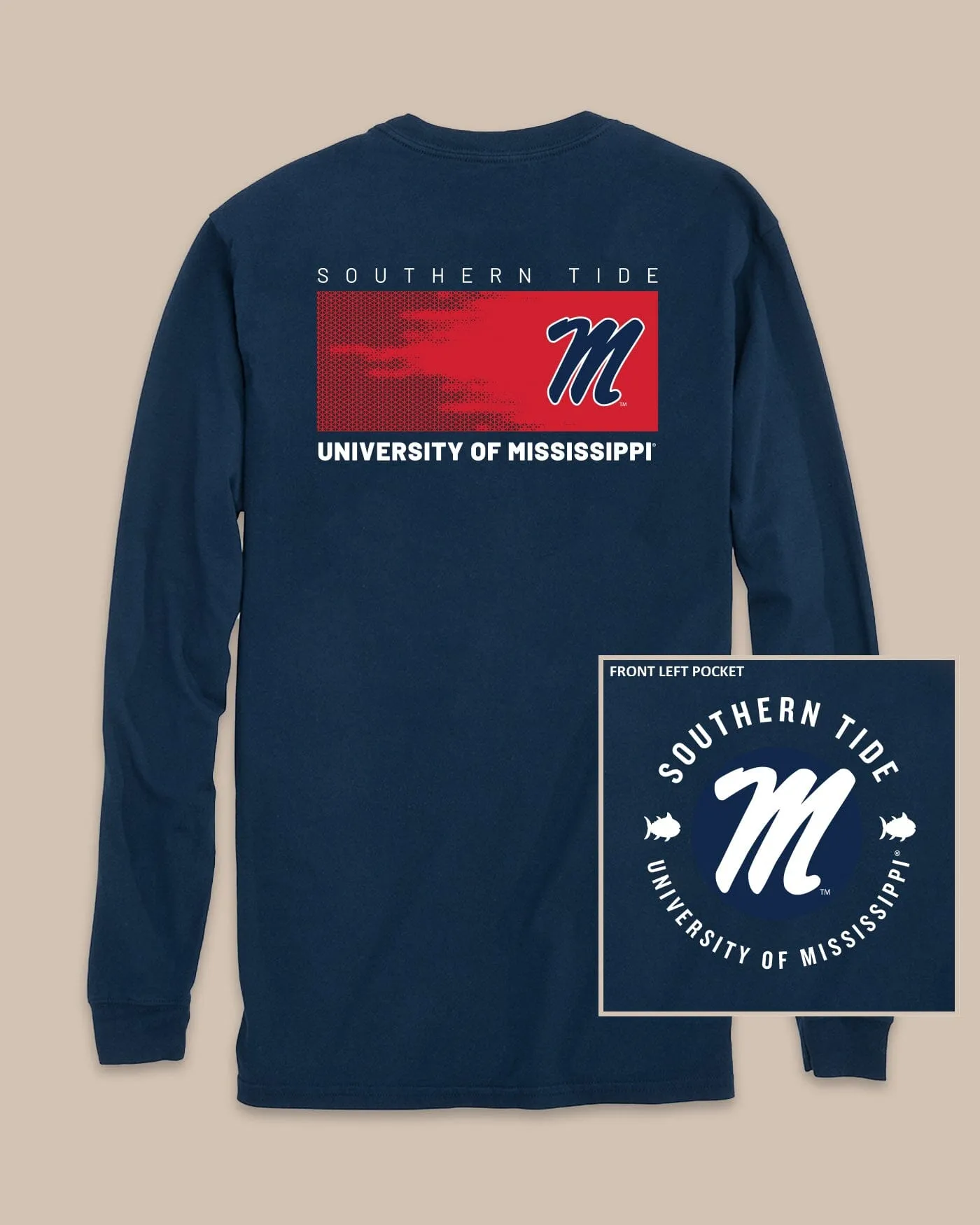 Ole Miss Rebels Gameday Hexagon Gradient T-Shirt